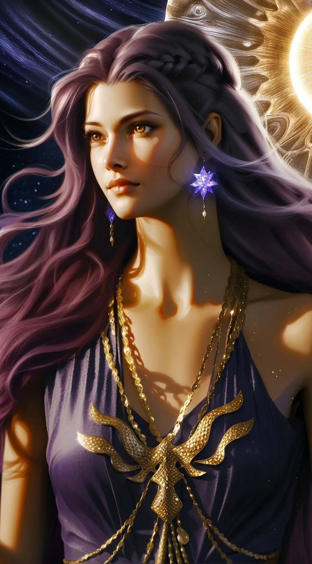 ai character: Luna (●) background