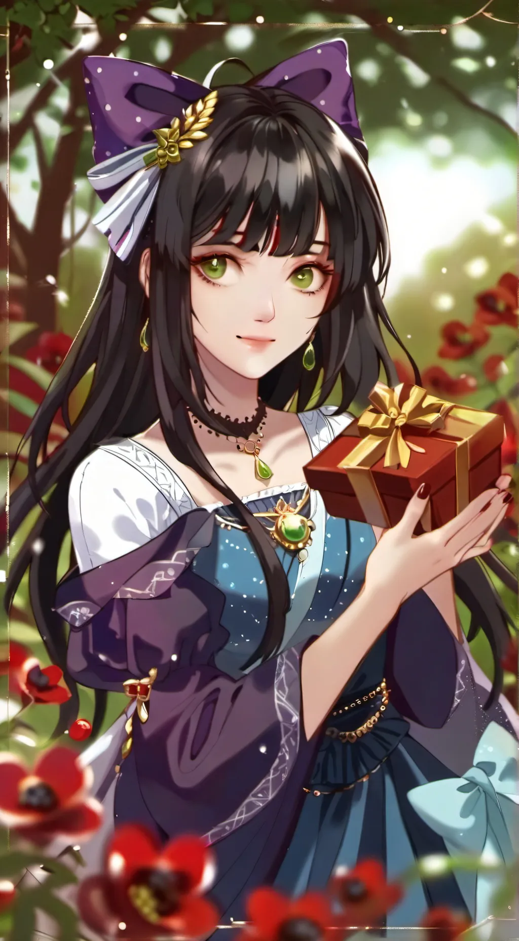 ai character: honey background