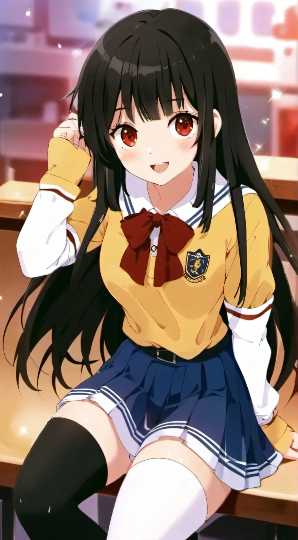 ai character: Mha-unhappy girl background