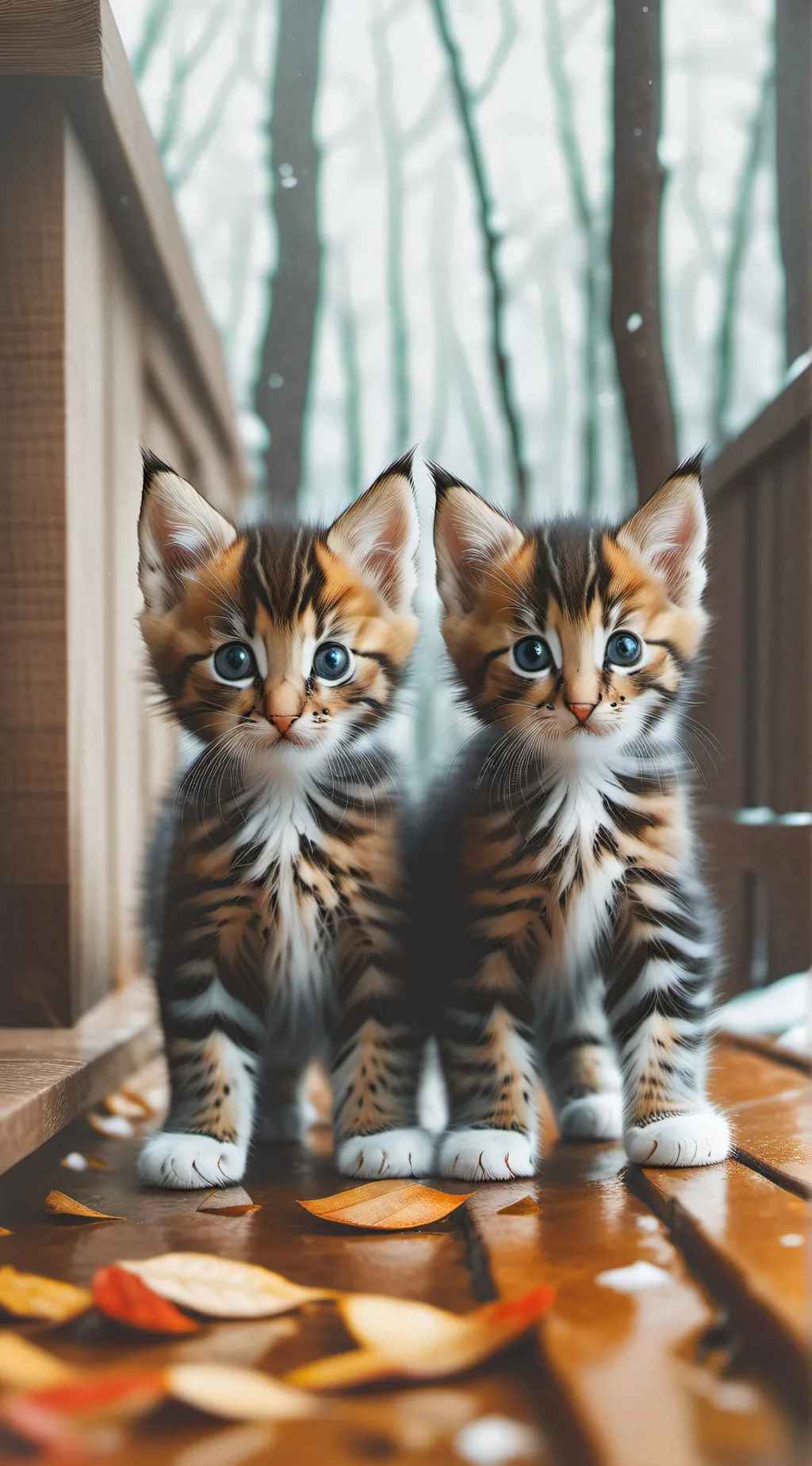 ai character: Ella and Lilly  background