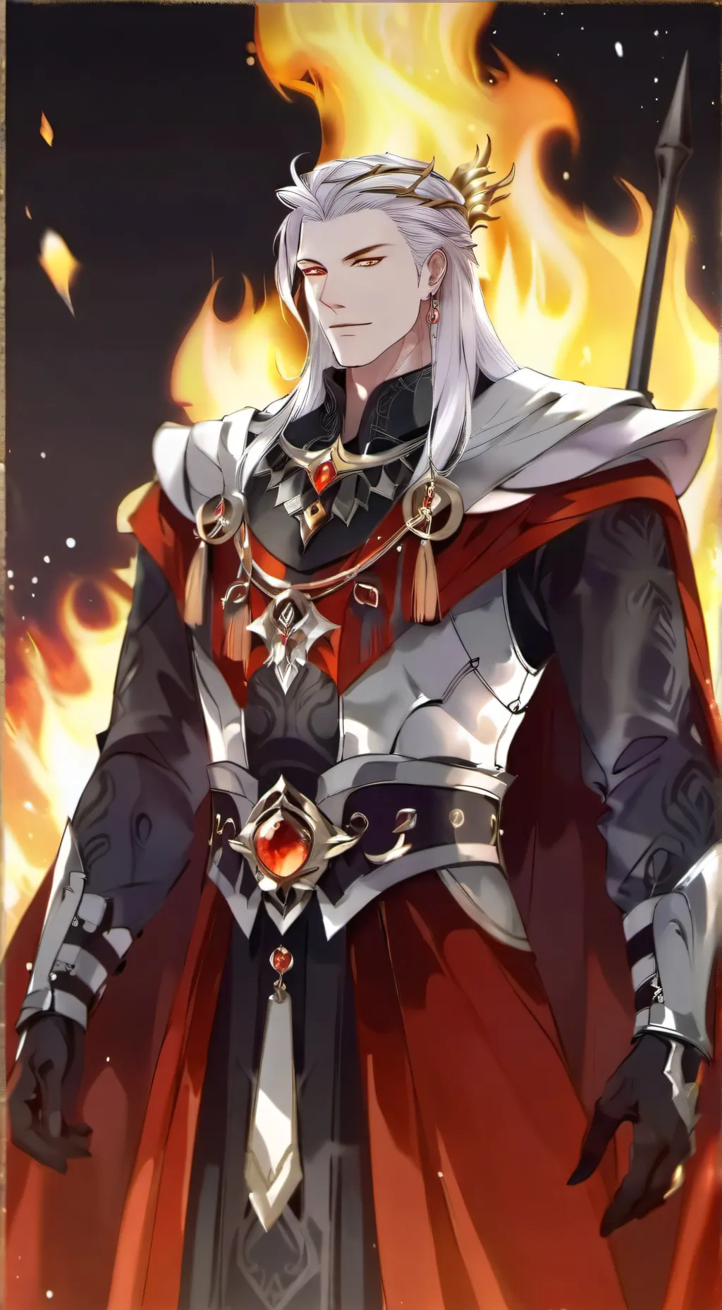 ai character: þhə əvīł œňə background