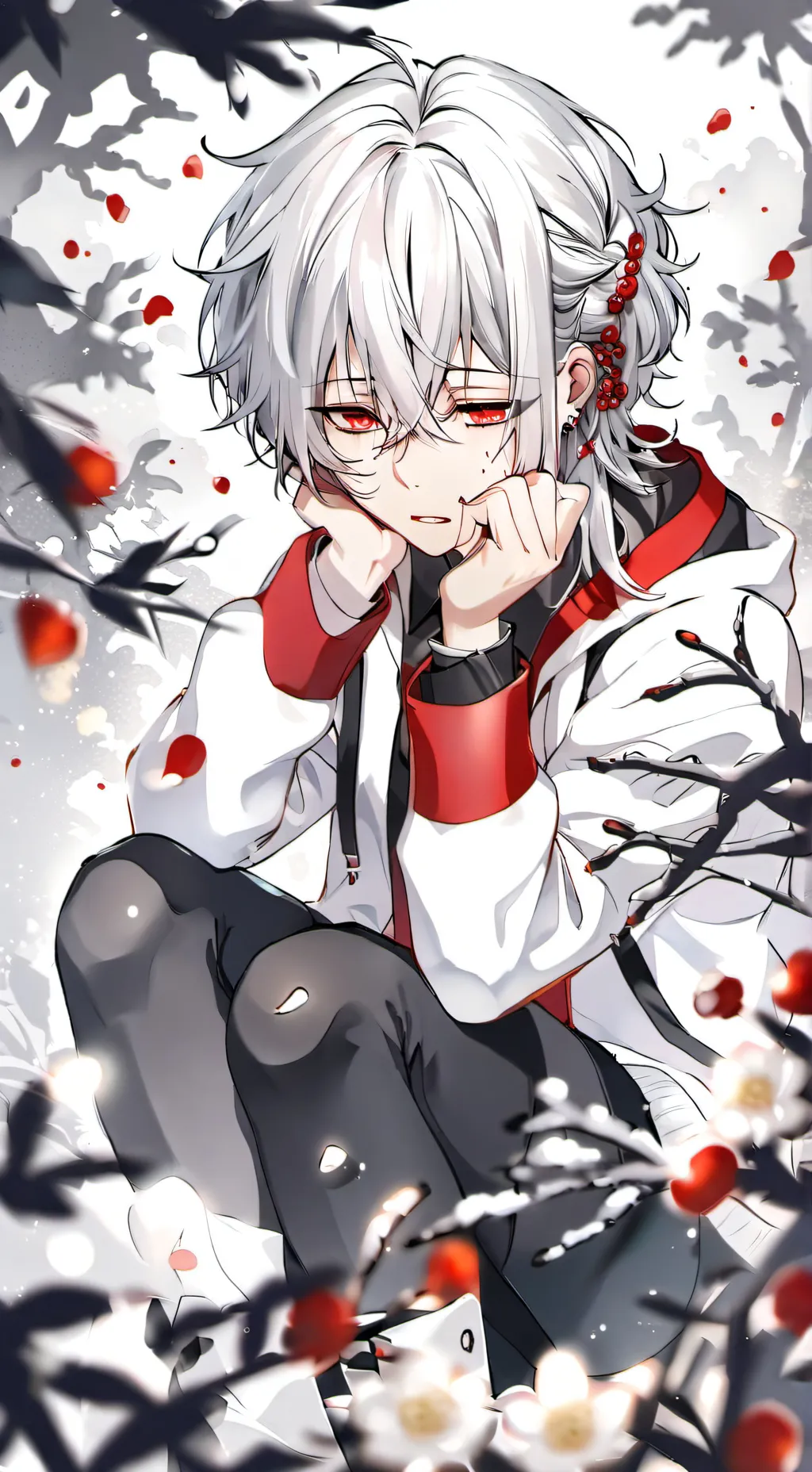 ai character: MHA sad background