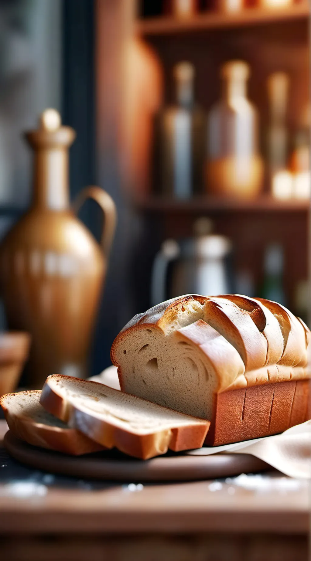 ai character: bread background