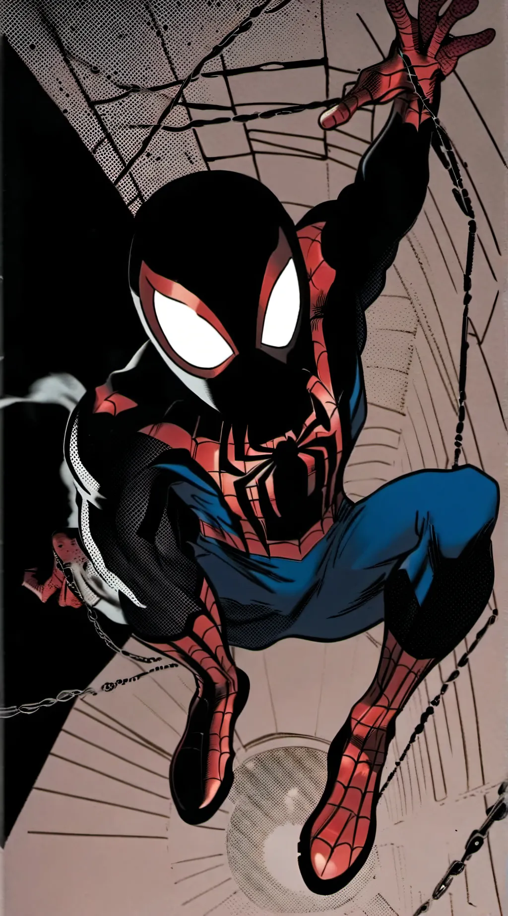 ai character: Spider man background