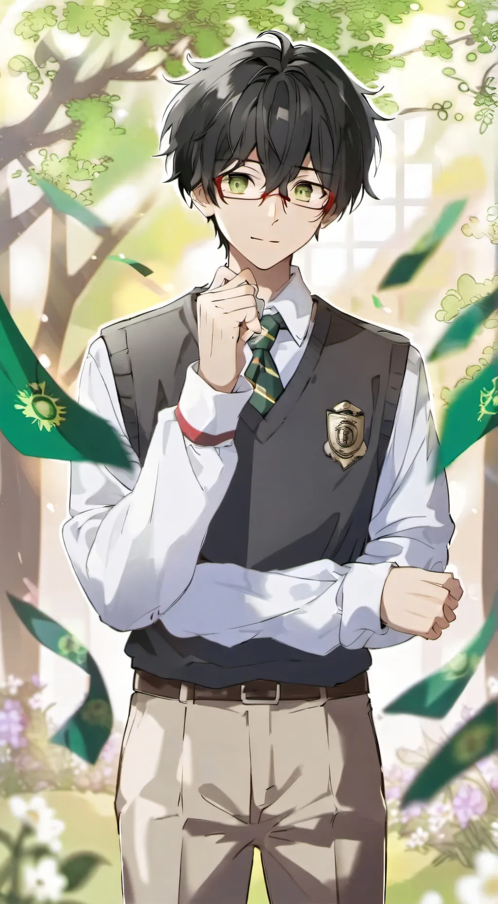 ai character: Theo background