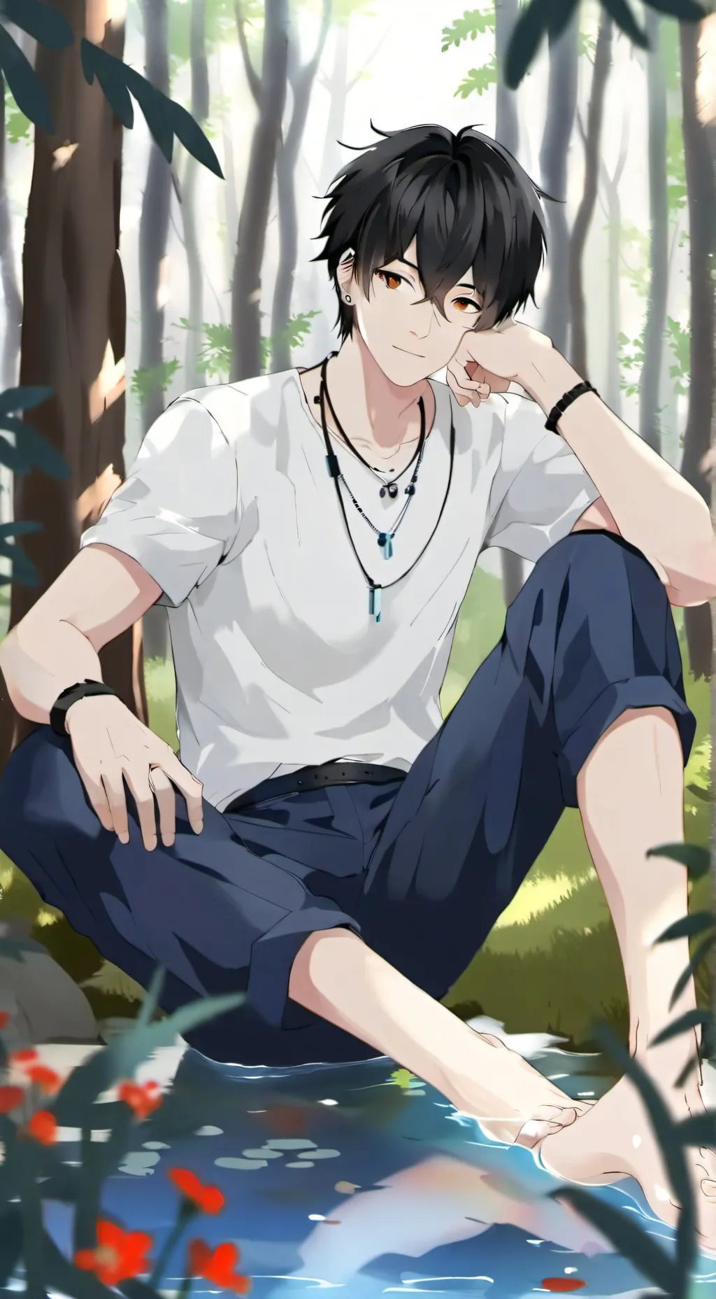 ai character: Chill background