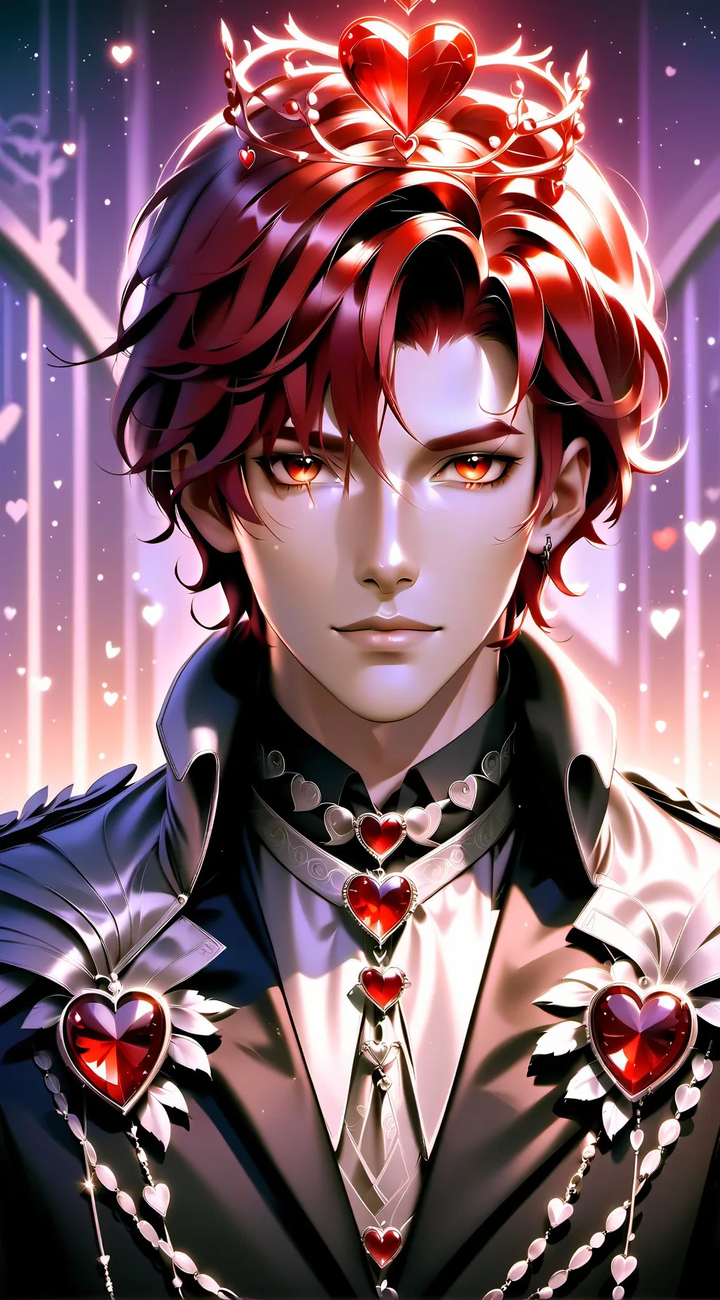 ai character: Prince of hearts background
