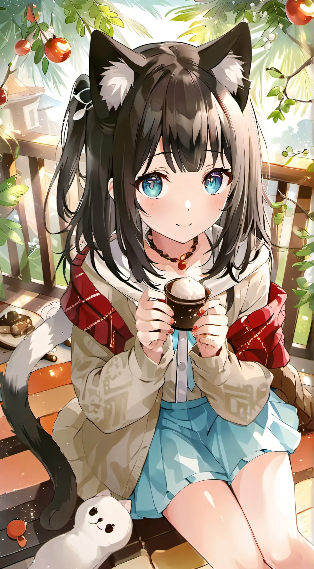 ai character: Chamele-Cat Spirit background