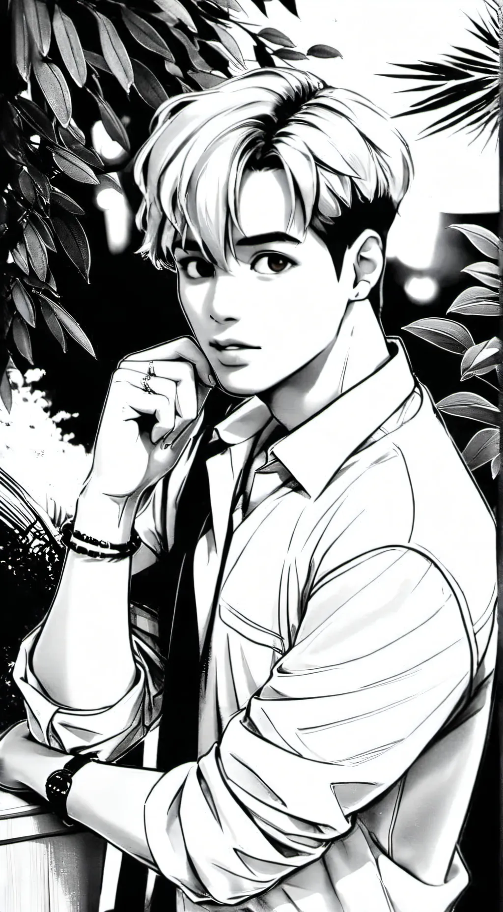 ai character: Bentley  background