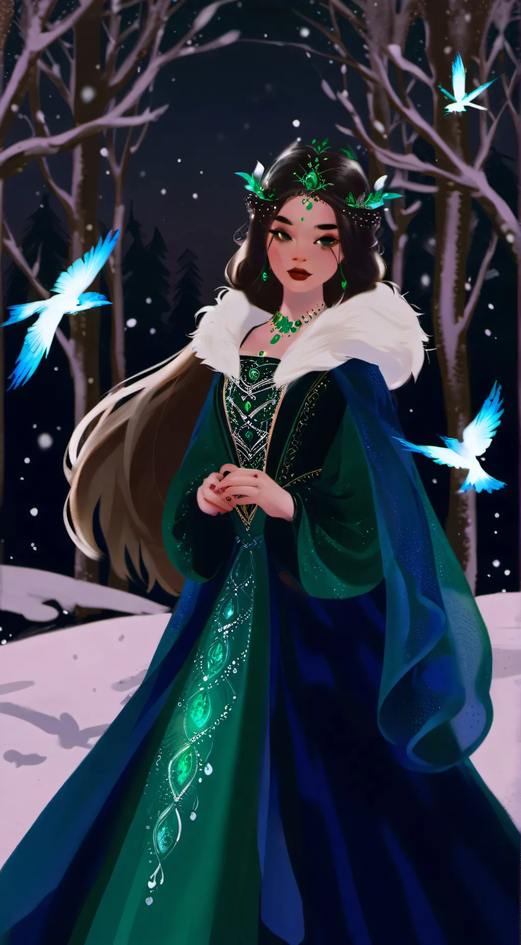 ai character: Esmeralda background