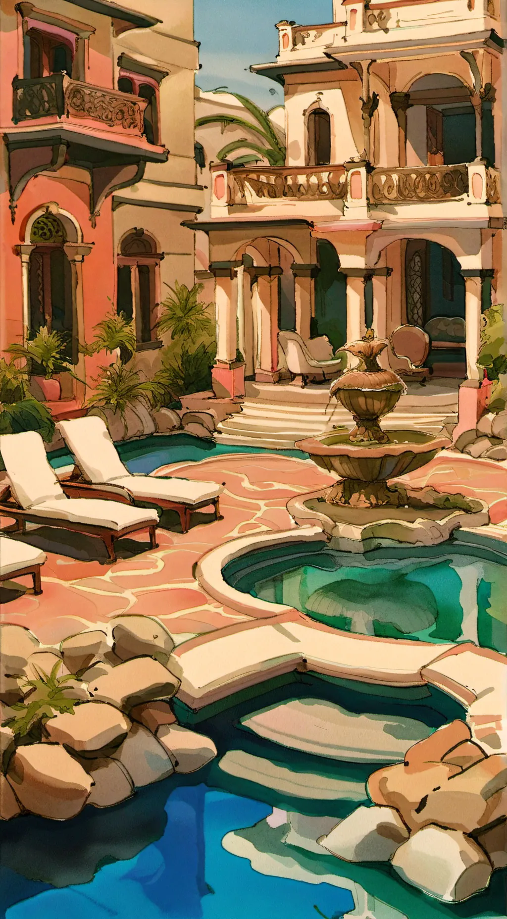 ai character: mha pool background