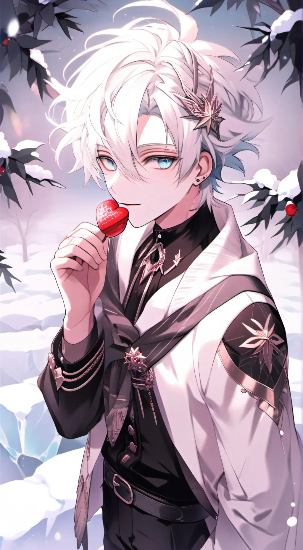 ai character: ❄️Chione Miser background