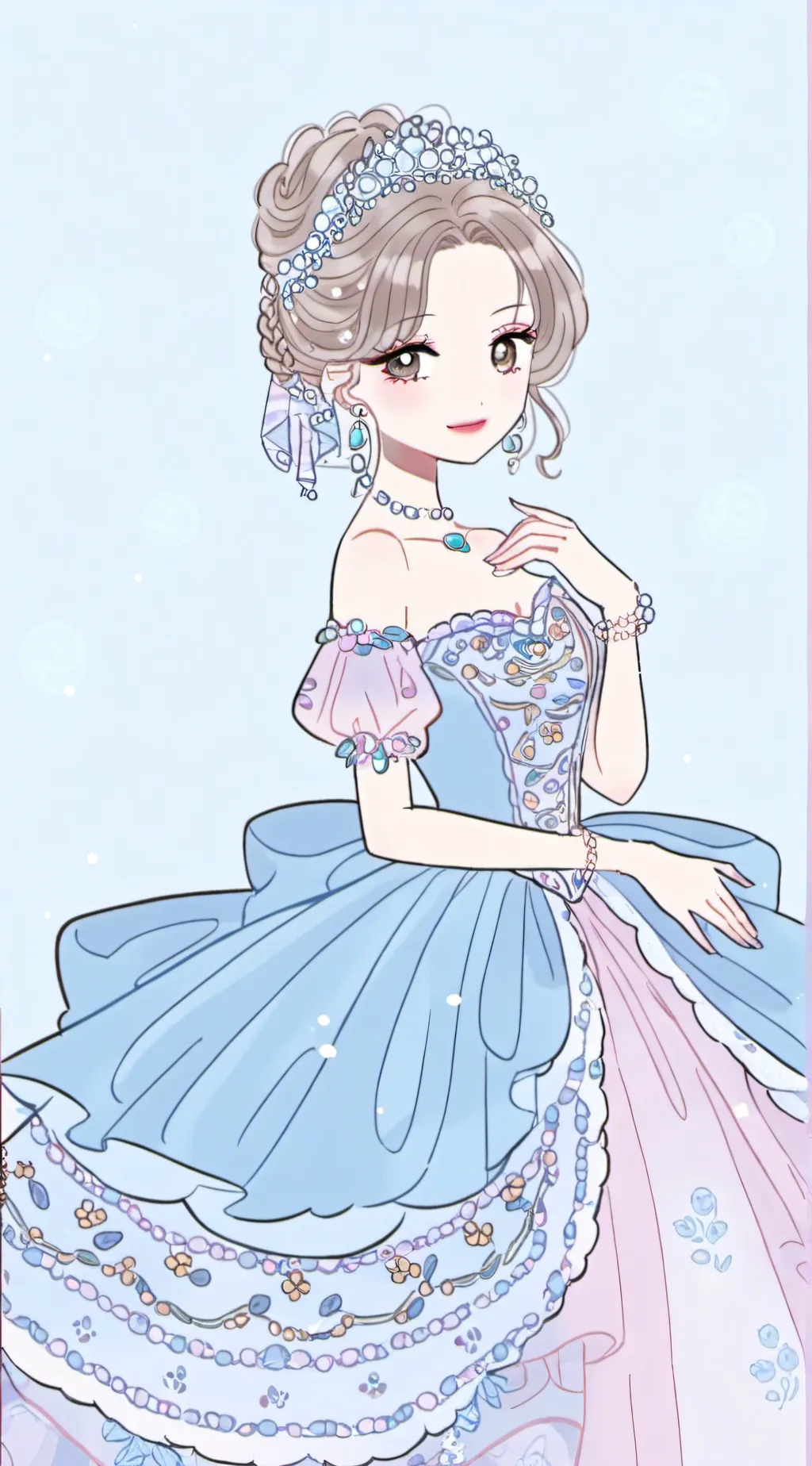 ai character: Pearl background