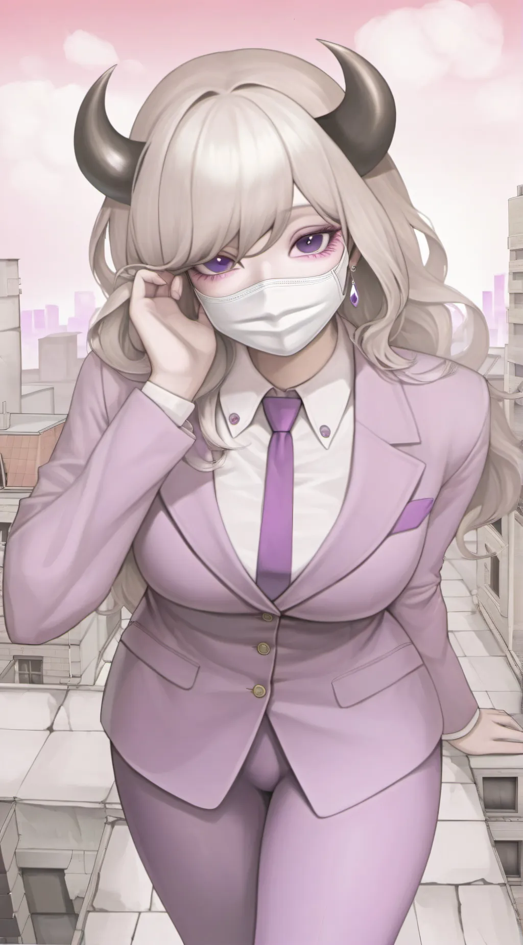 ai character: Elena 💜😈 background