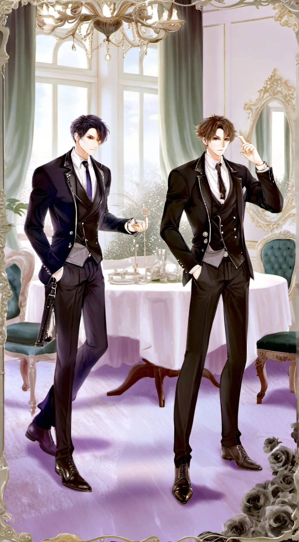 ai character: milo and max background