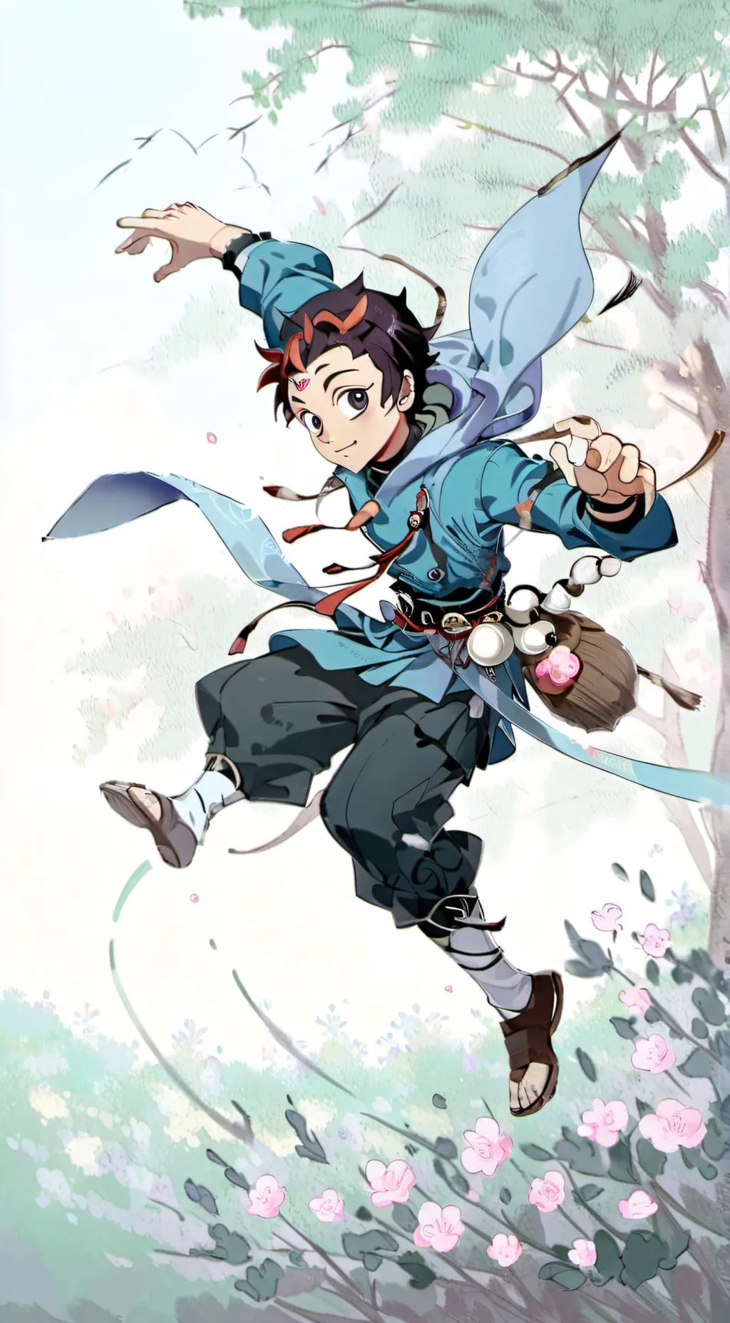 ai character: tanjiro kamado  background