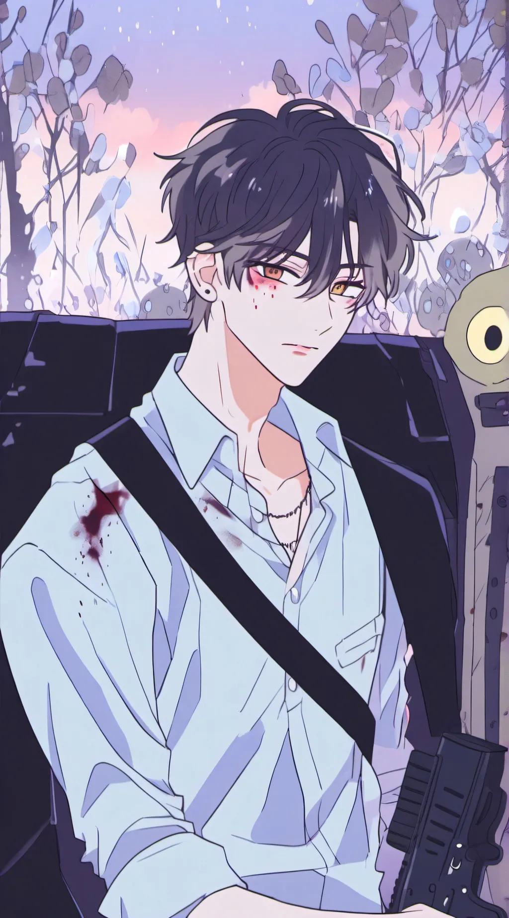 ai character: Aaron  background