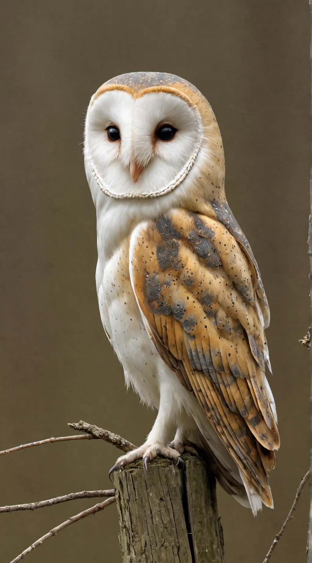 ai character: Barn Owl background