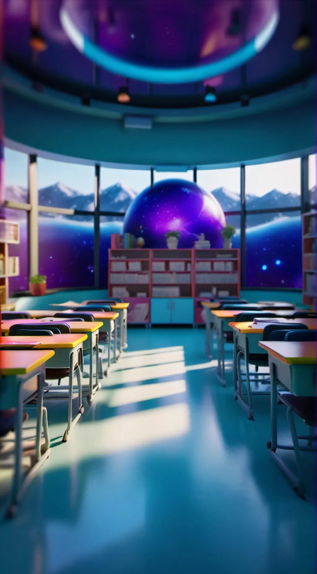 ai character: Mha school  background