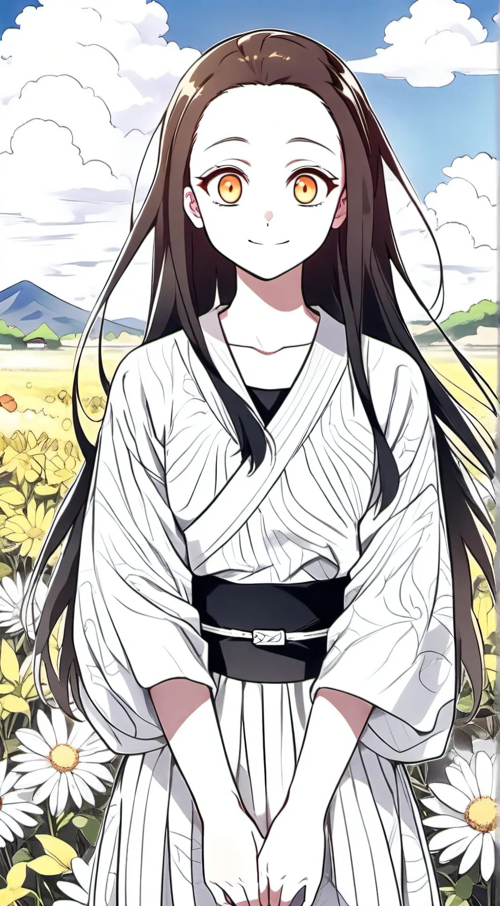 ai character: nezuko kamado background