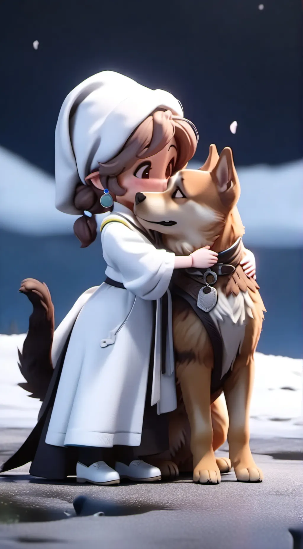 ai character: catnip dog day background