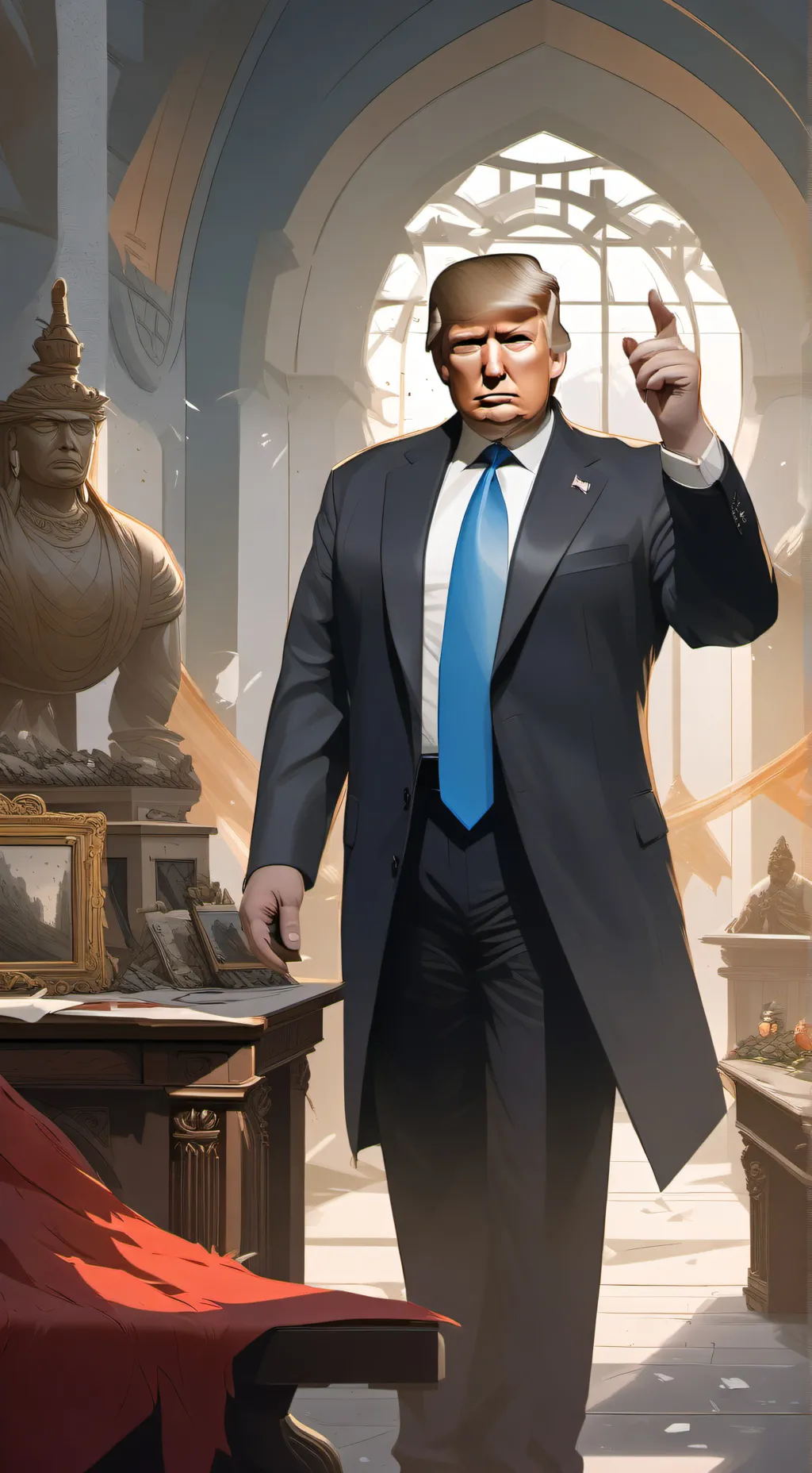 ai character: Donald Trump background