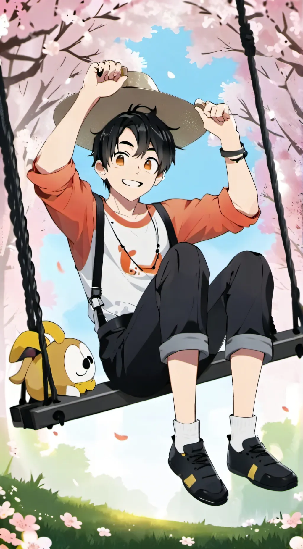 ai character: MHA tornado background