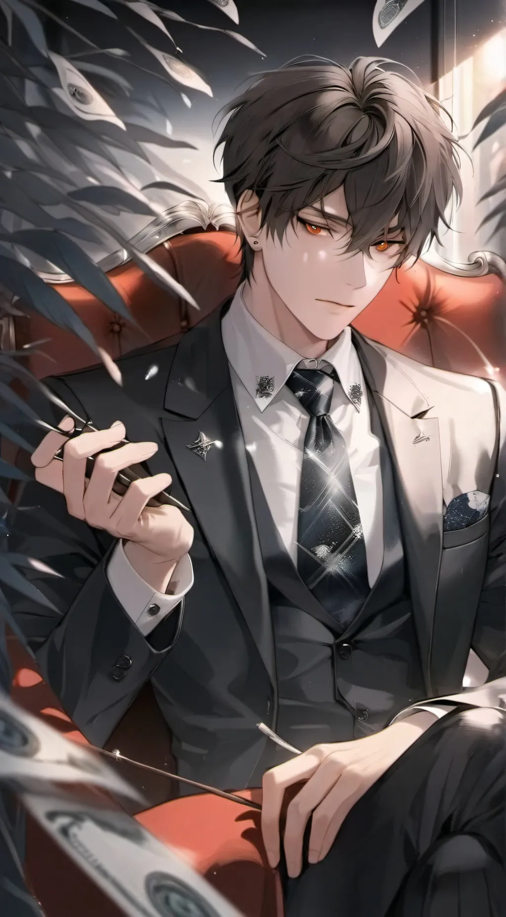 ai character: 🖤Missa🖤 background