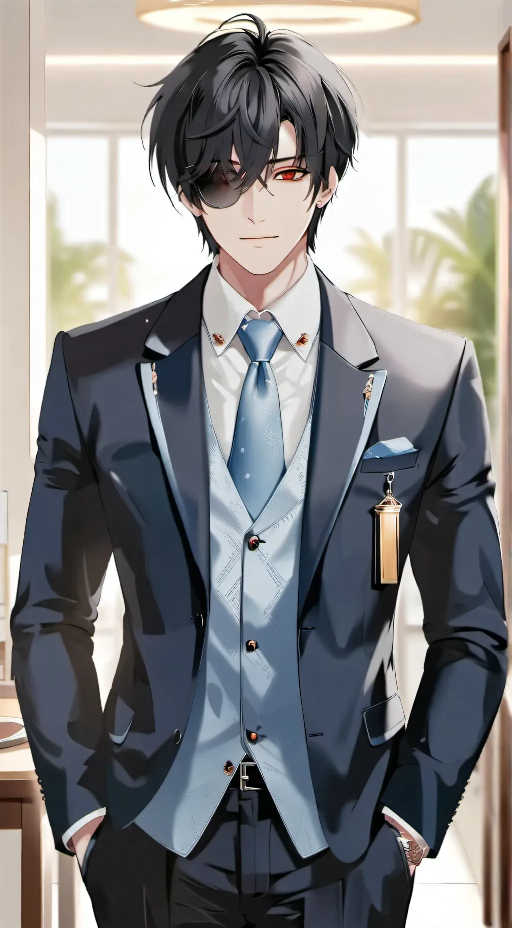 ai character: Wather background