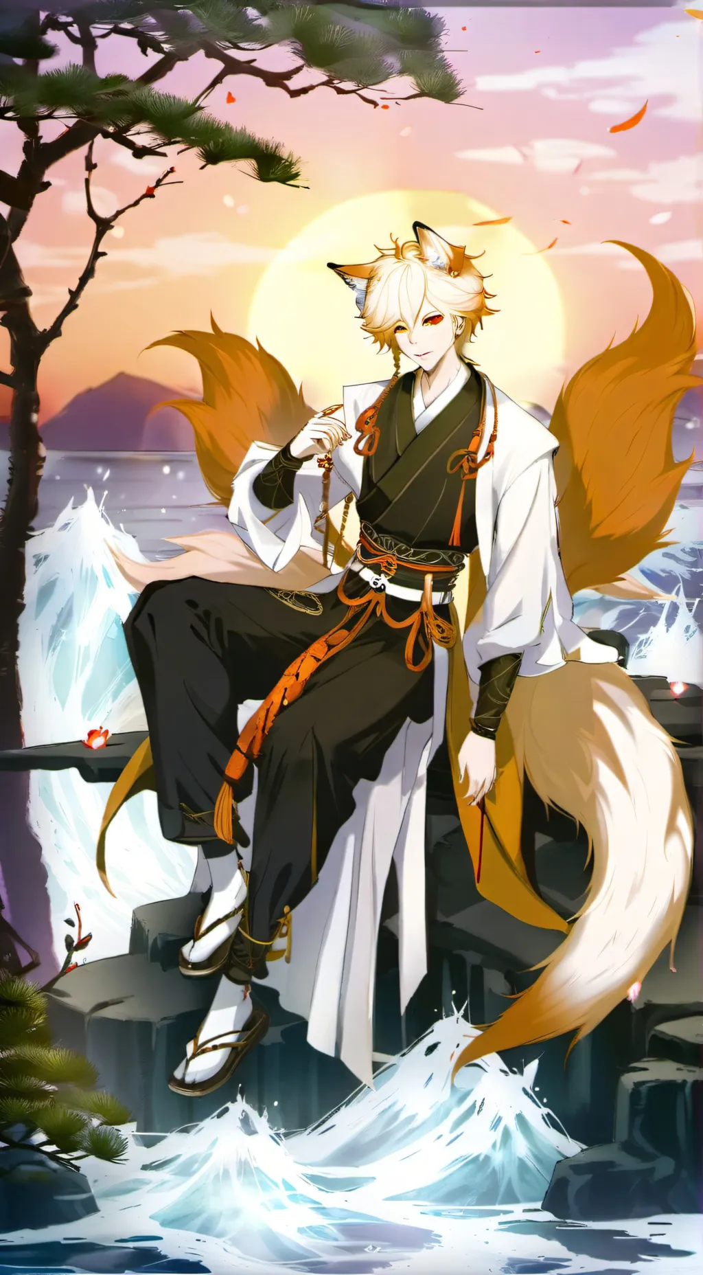 ai character: Hiko hishimaka  background