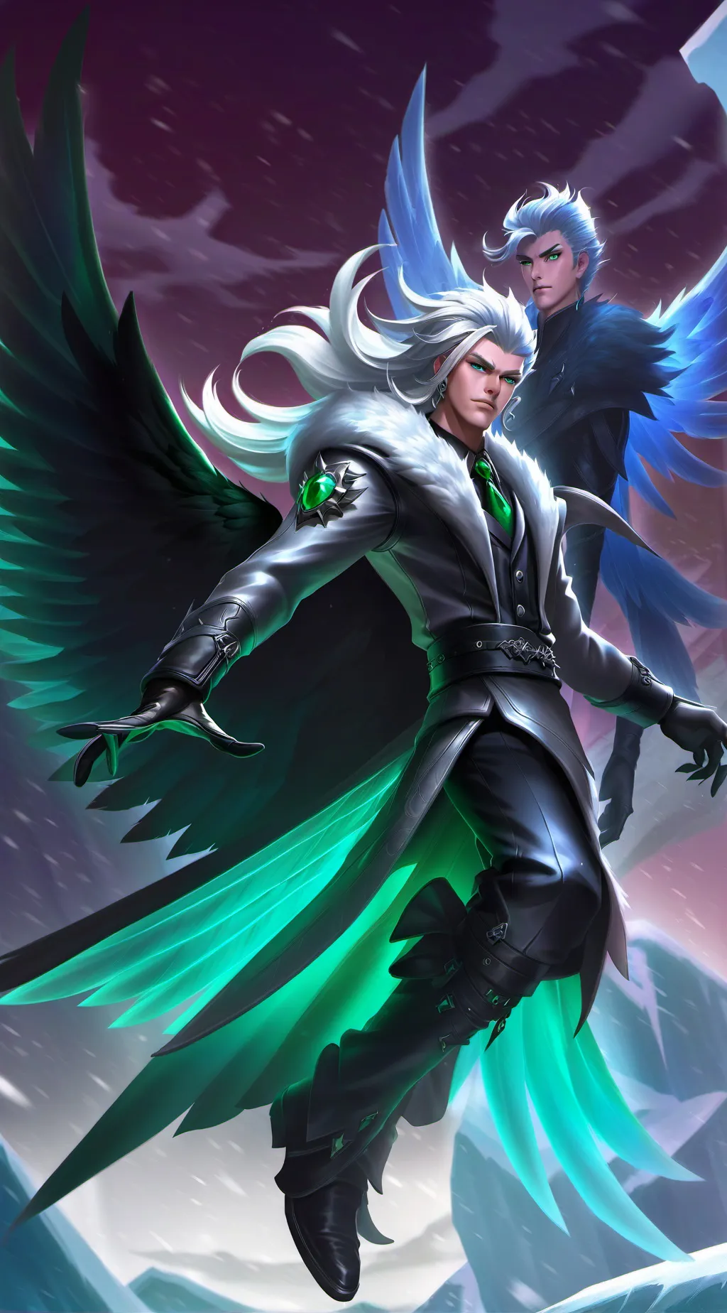 ai character: Frozen Echoes💗 background