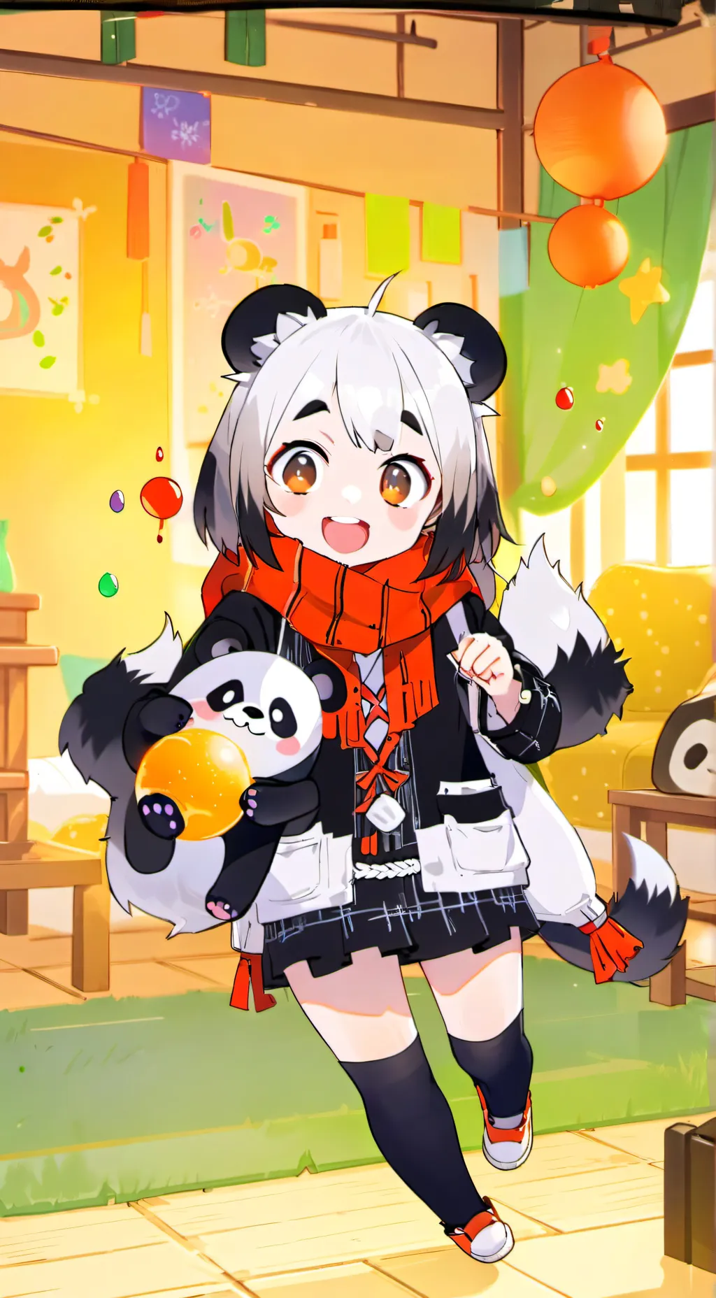 ai character: Panda Paws Spirit background