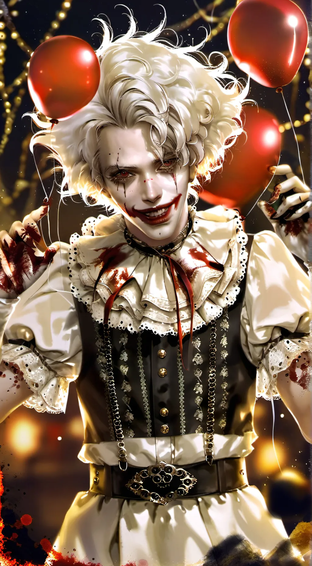 ai character: evil clown background