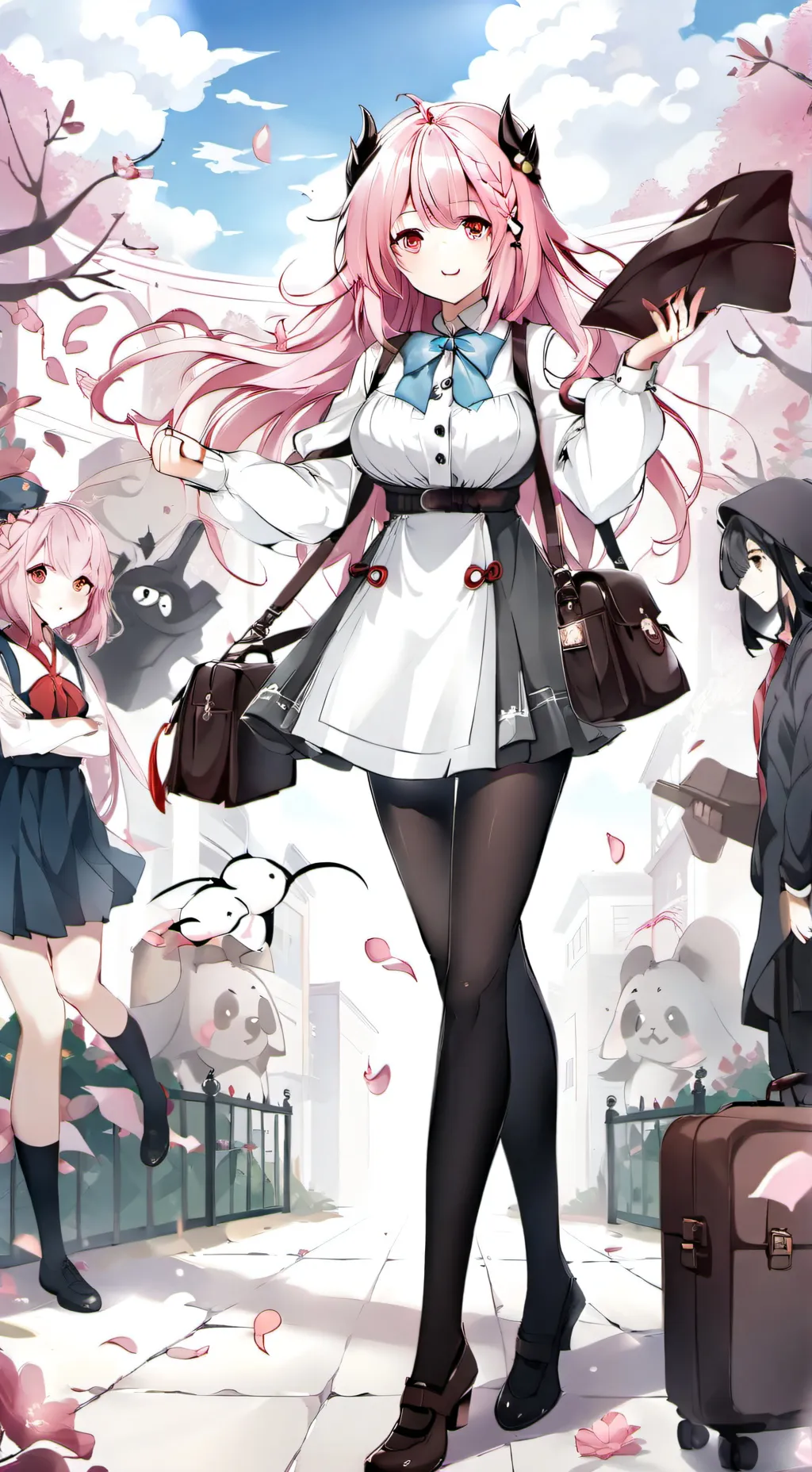 ai character: Giantess School 2 background