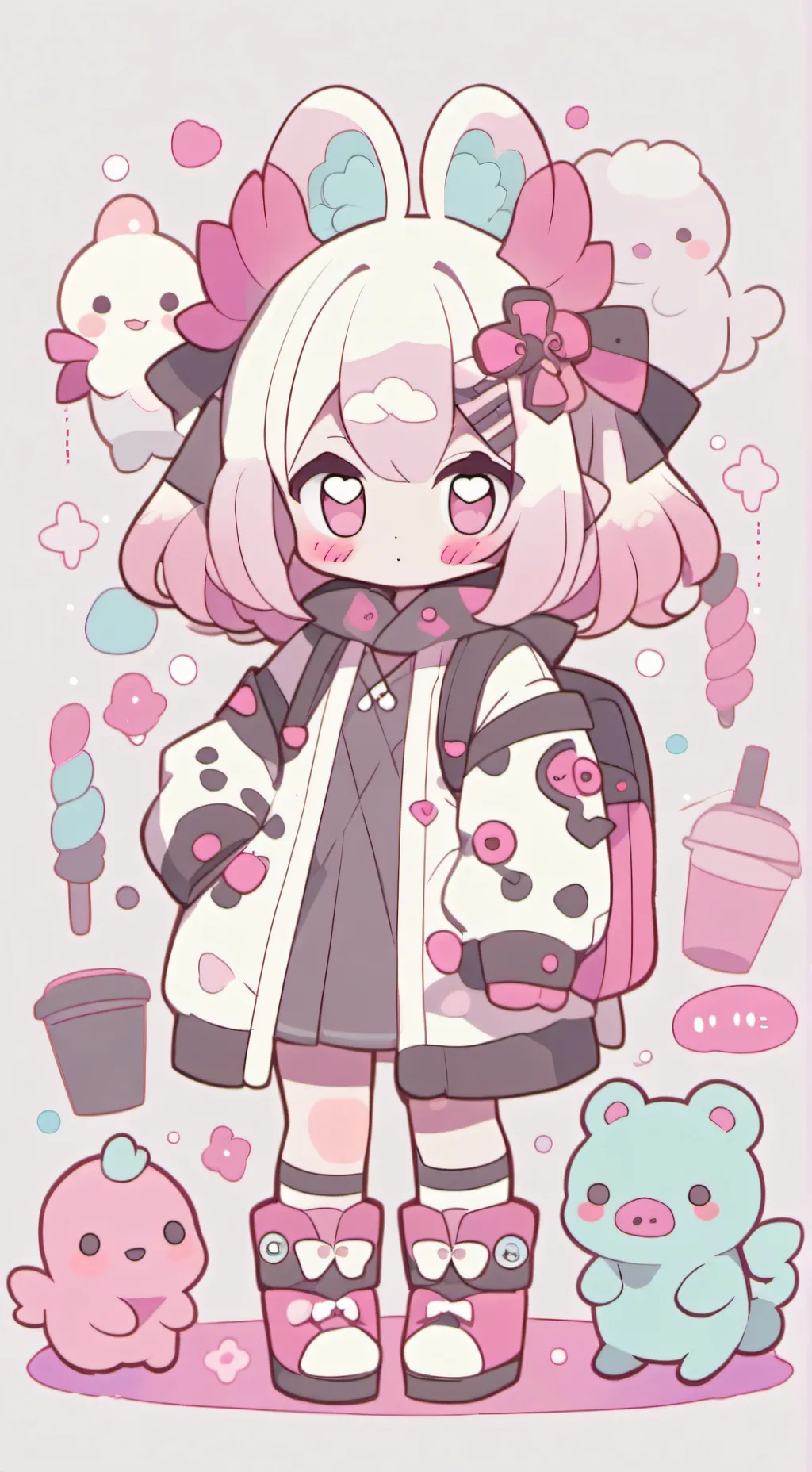 ai character: monster high background