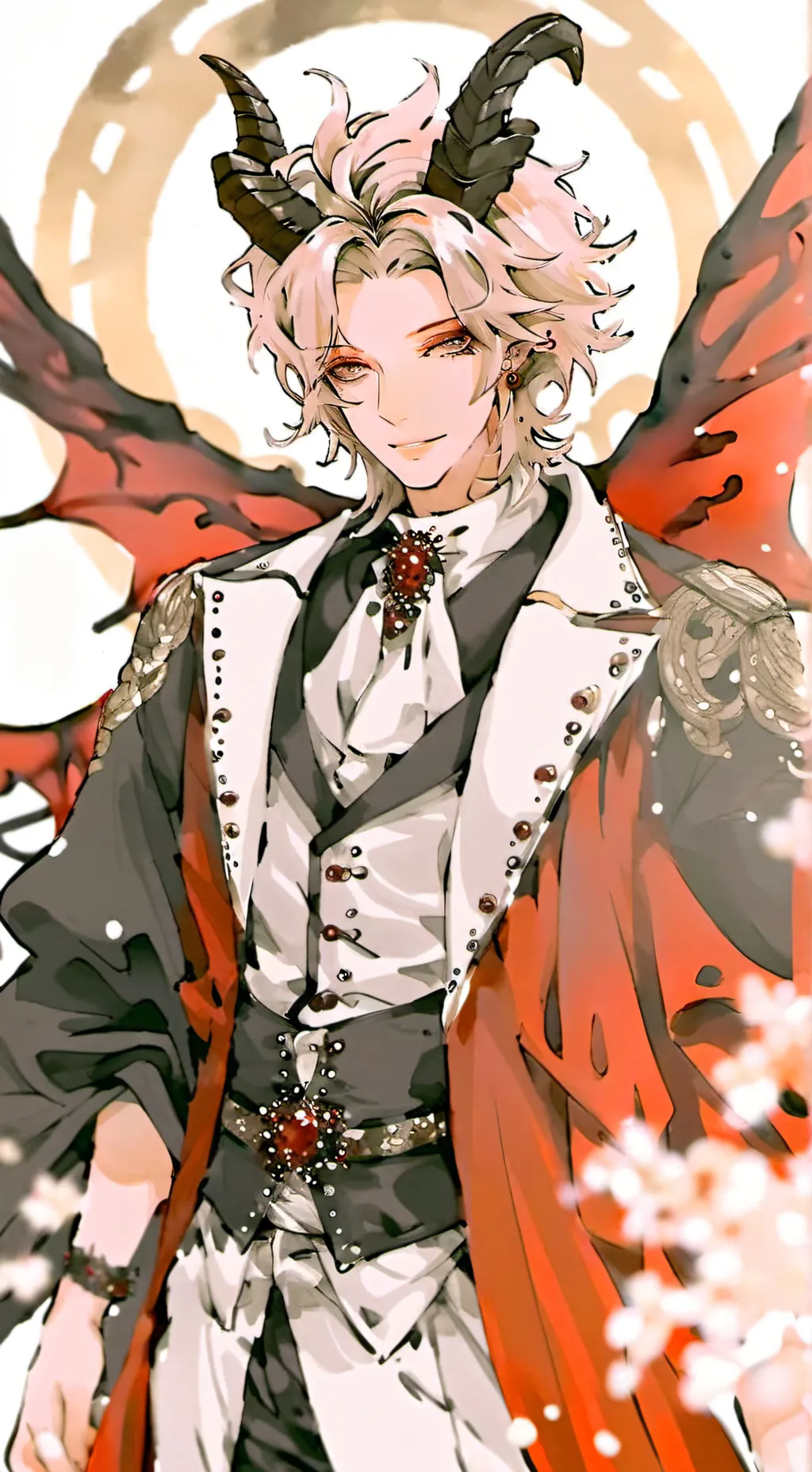 ai character: demon prince  background