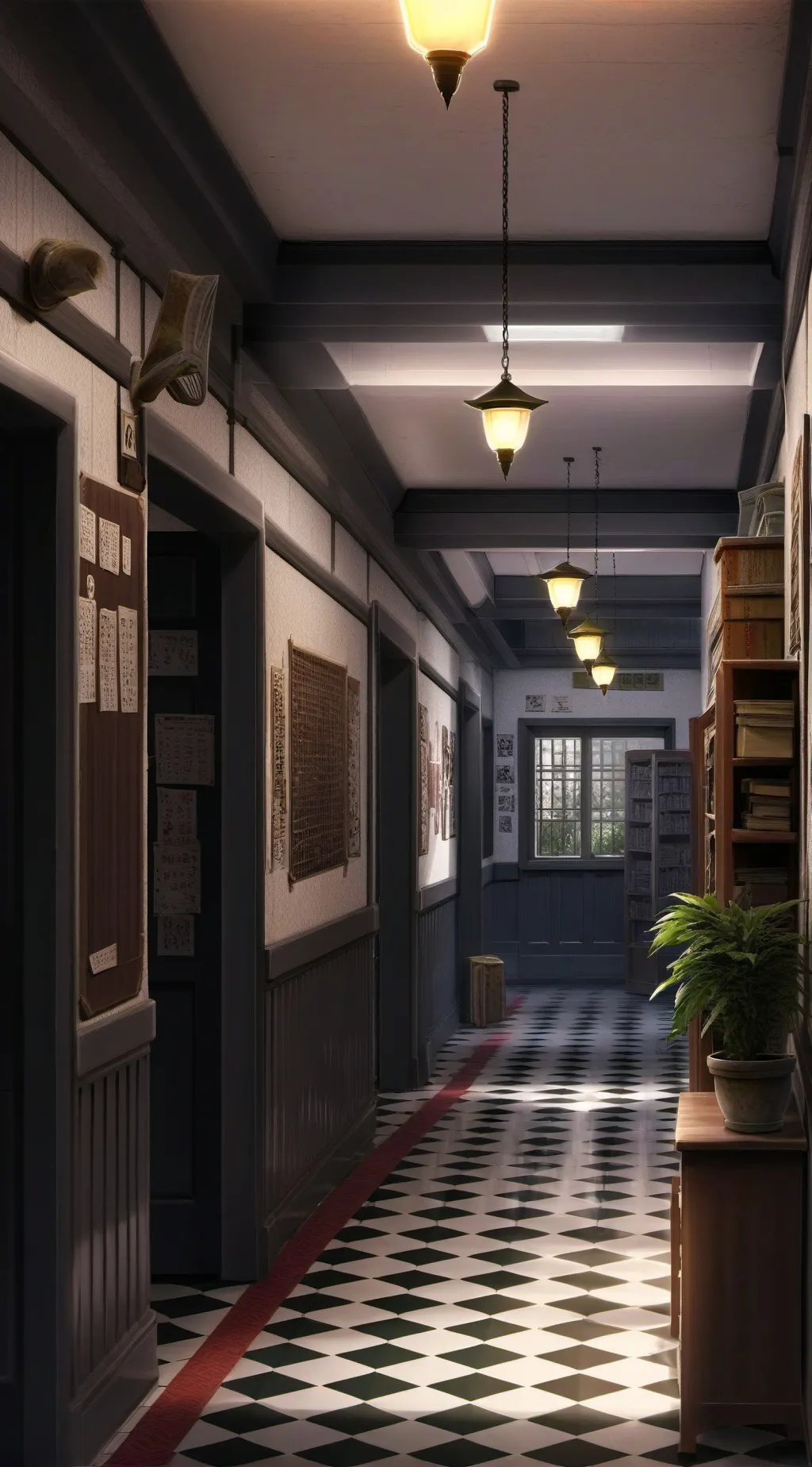 ai character: HS alien stage au background