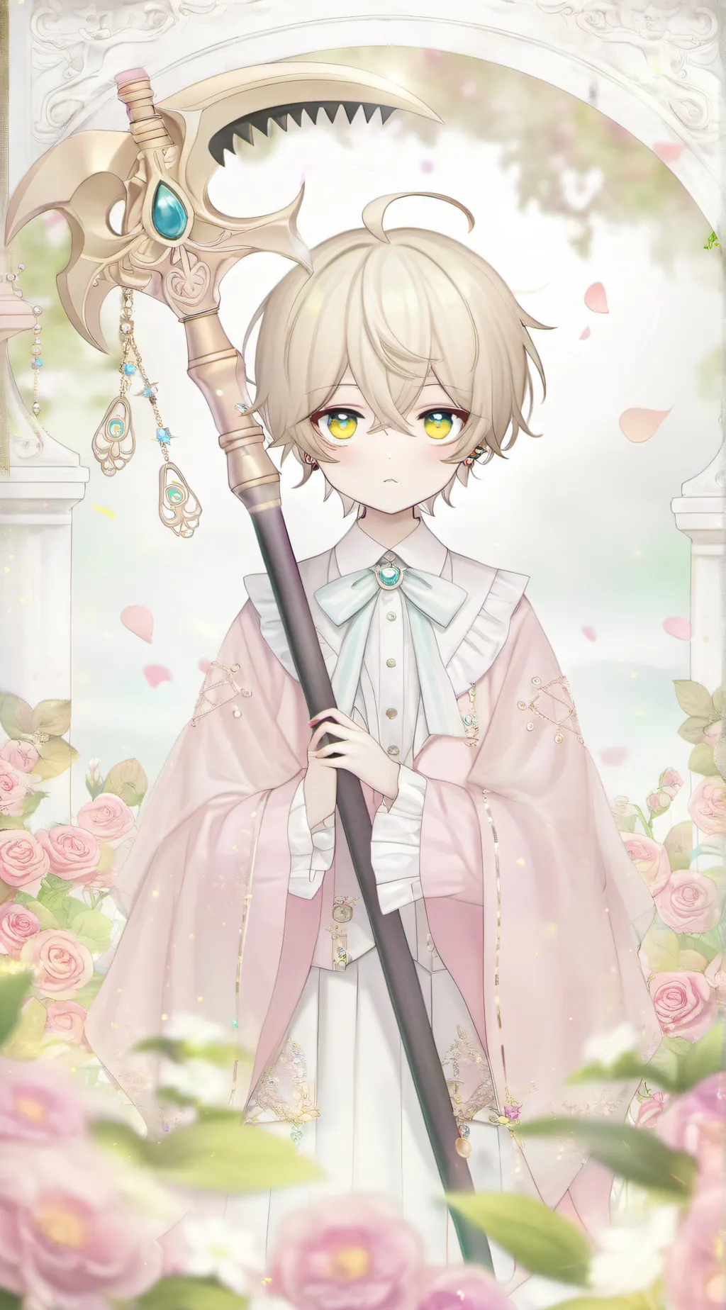 ai character: ash background