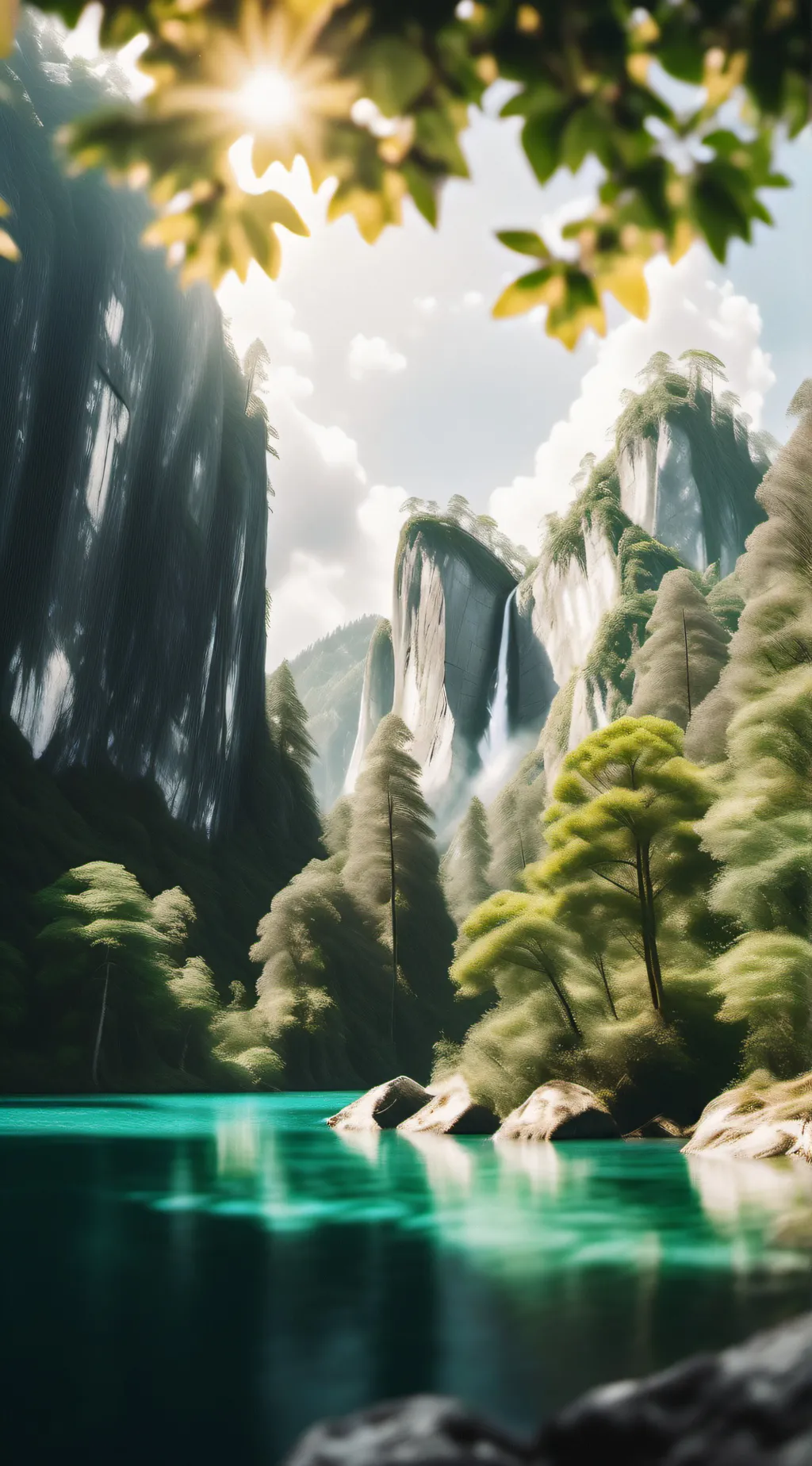 ai character: the calmy falls background