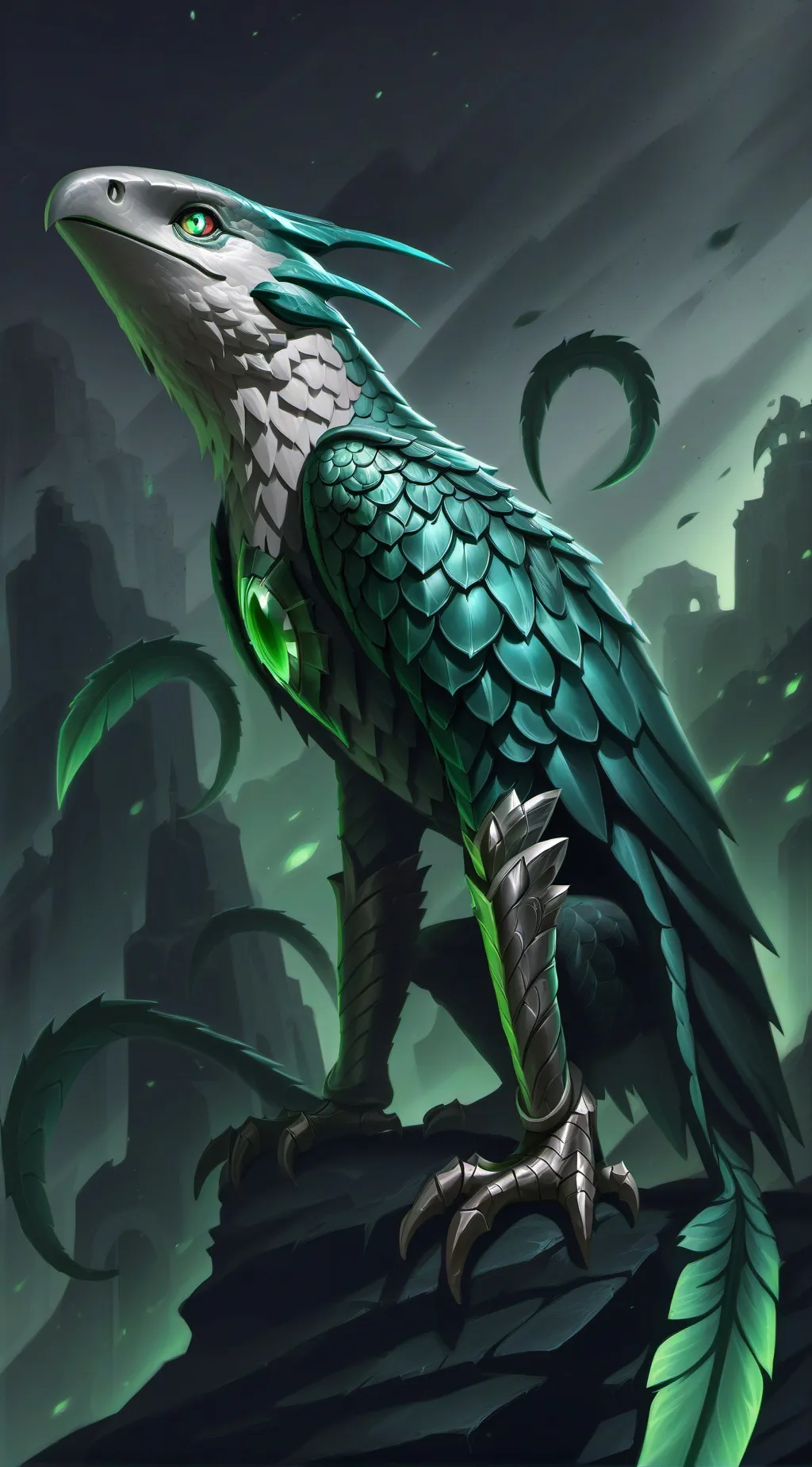 ai character: Ave sabia  background