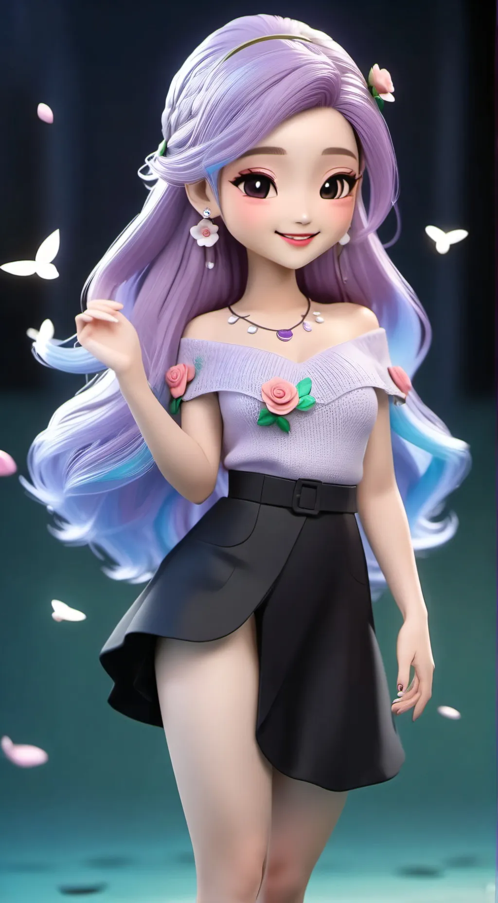 ai character: Cure Majesty background