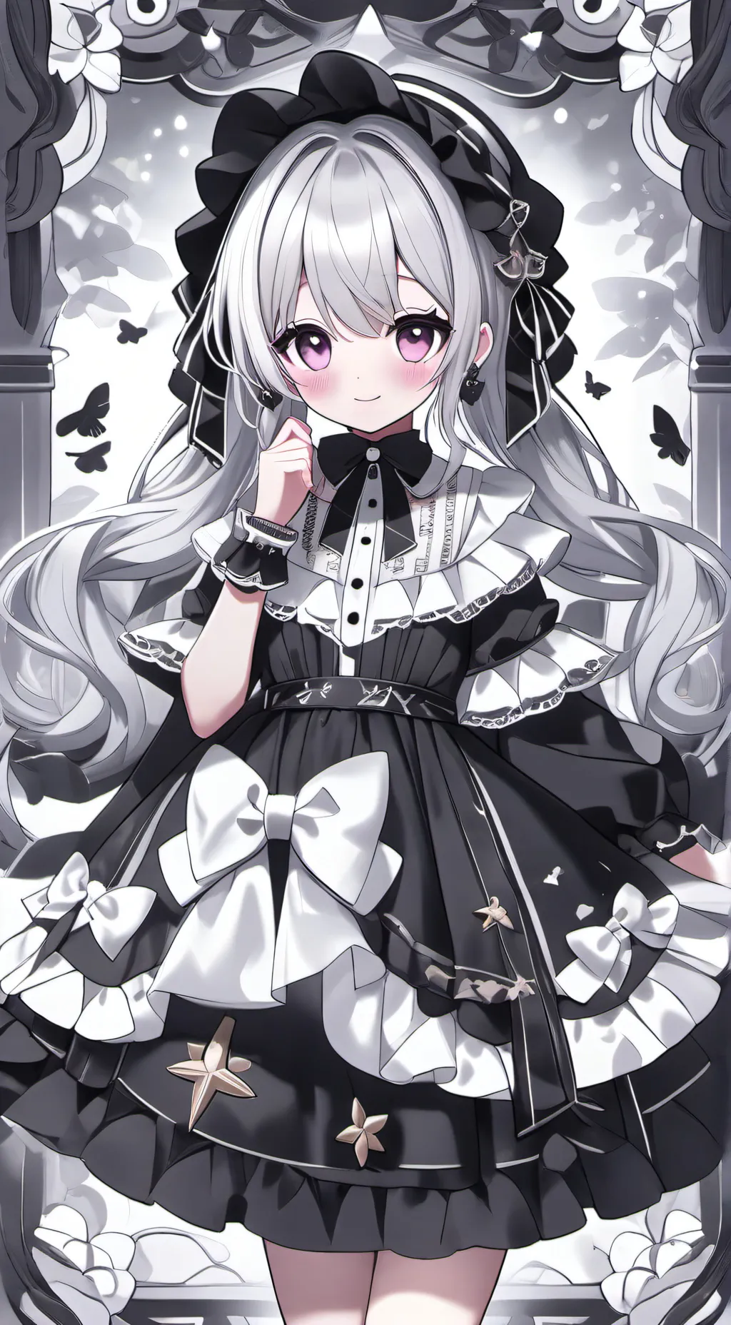 ai character: sexy cat girl♡ background