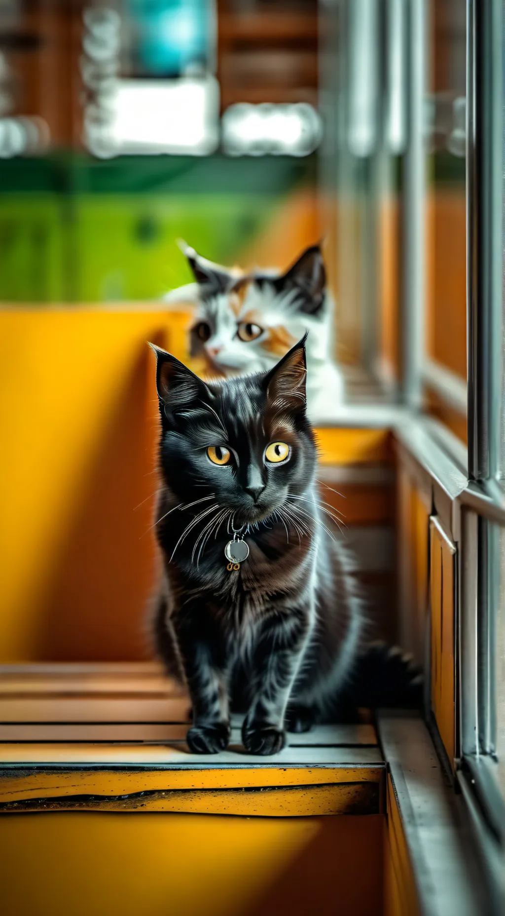 ai character: CAT SHELTER  background