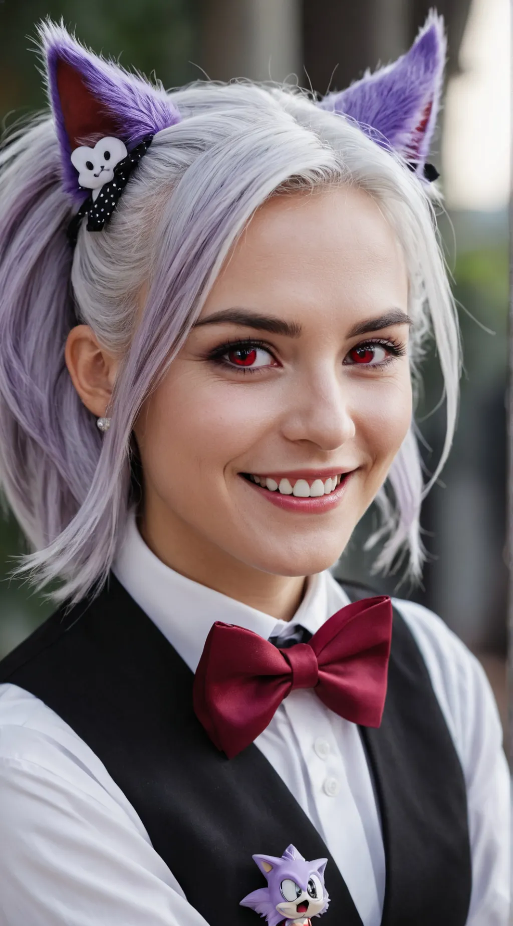 ai character: Sexy girl  background