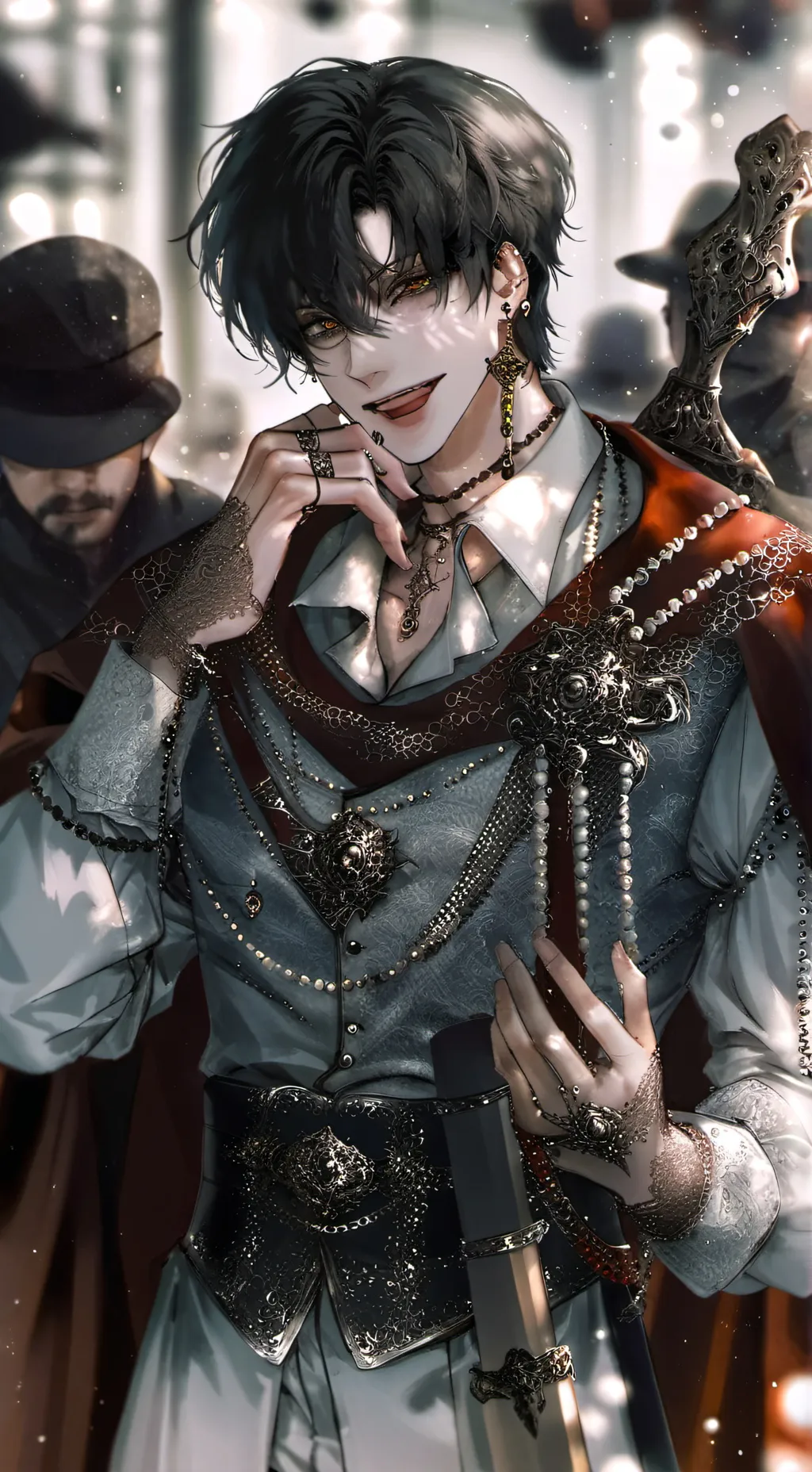 ai character: levi *vampire* background