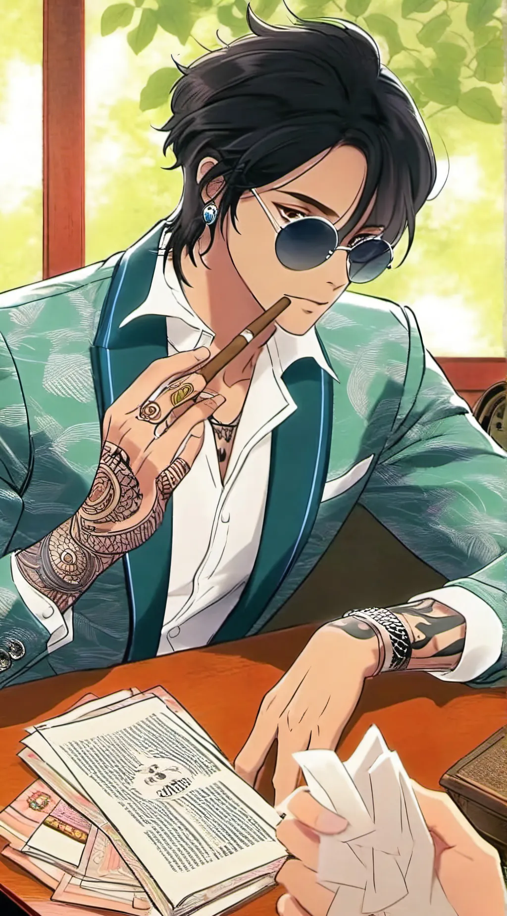 ai character: Derek background