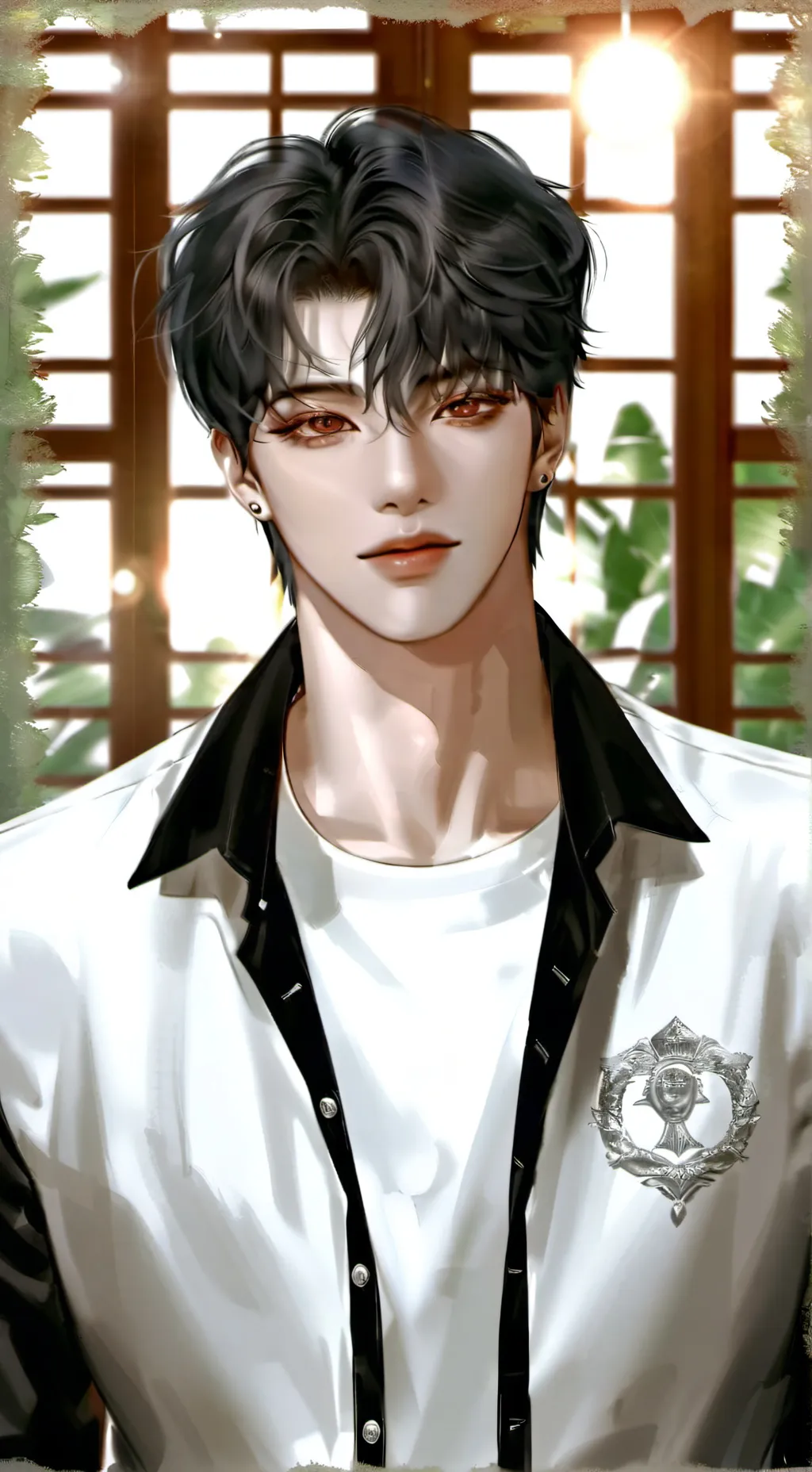 ai character: ♫︎☾︎•𝙳𝚘𝚞𝚢𝚘𝚘𝚞𝚗•☽︎♫︎ background