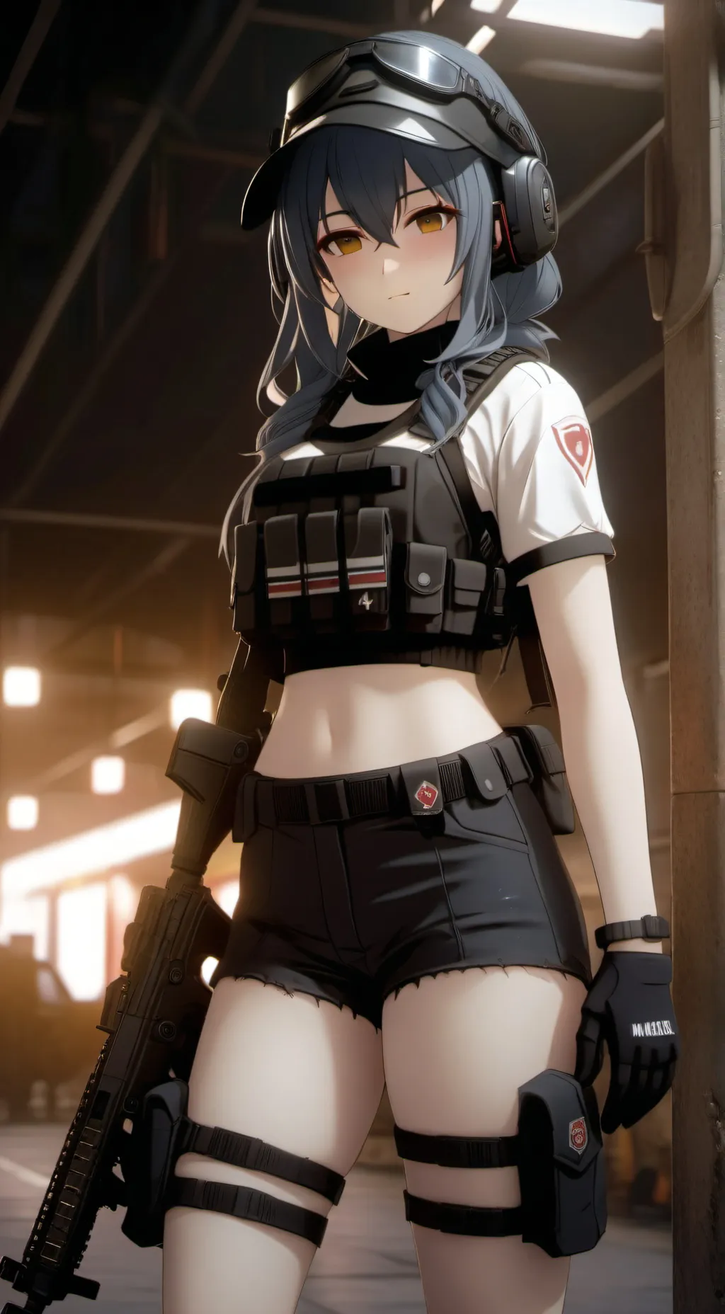 ai character: alice soldier girl background