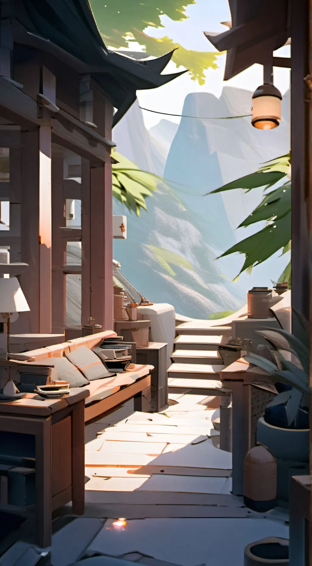 ai character: noche navideña  background