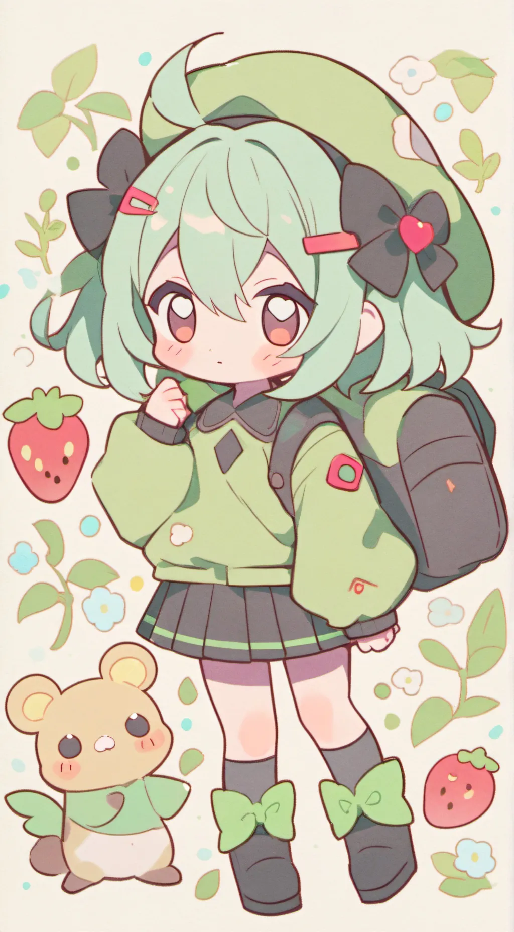 ai character: .*greeny :3 background